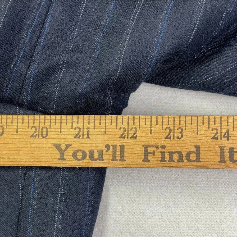 Polo Ralph Lauren Blazer Mens 42L‎ Navy Wool Pinstripe 90s 3-Button Italy $1255